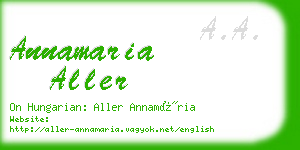 annamaria aller business card